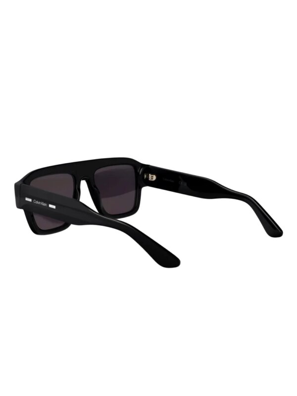 Calvin Klein Zonnebril met rechthoekig montuur - Zwart