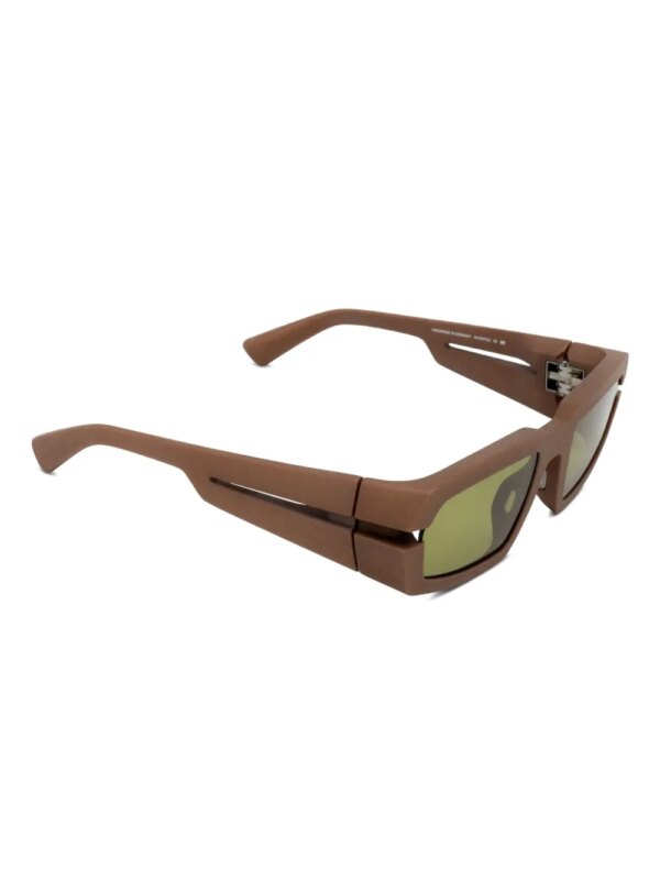 Mykita Zonnebril met geometrisch montuur - Bruin