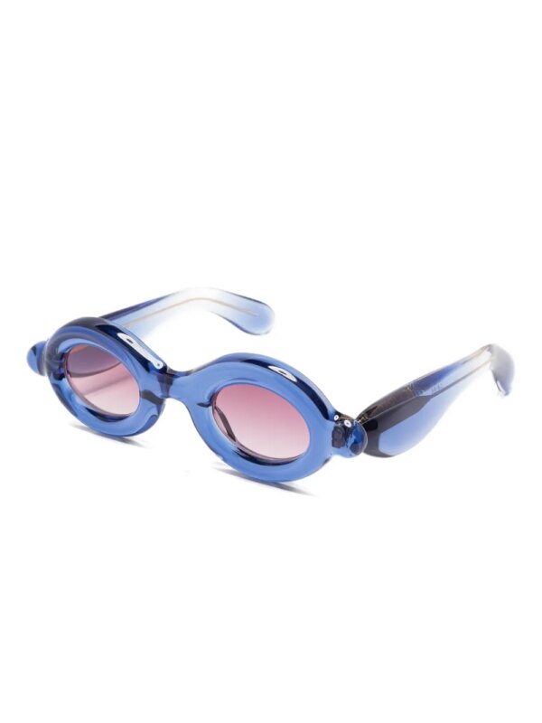 Paloceras Pebble zonnebril met ovalen montuur - Blauw