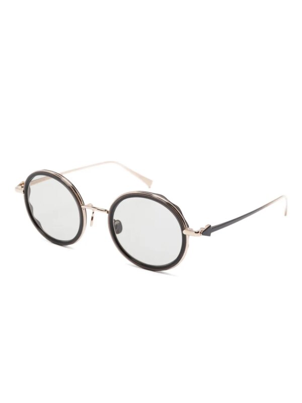 Megane and Me Zonnebril met rond montuur - Zwart