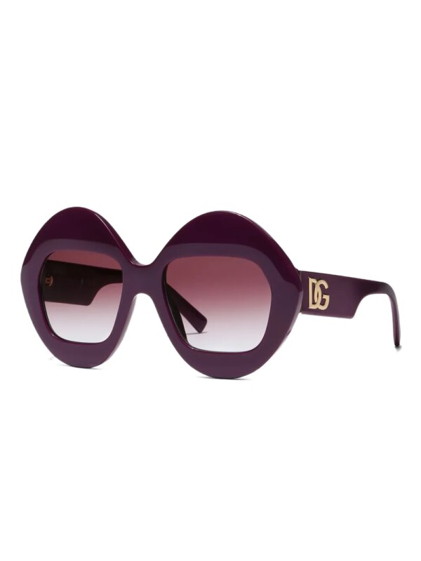 Dolce & Gabbana Eyewear Zonnebril met logoplakkaat - Paars
