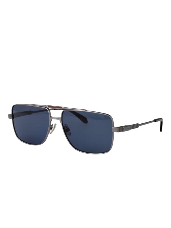 Ferragamo Eyewear Titanium zonnebril met vierkant montuur - Zilver