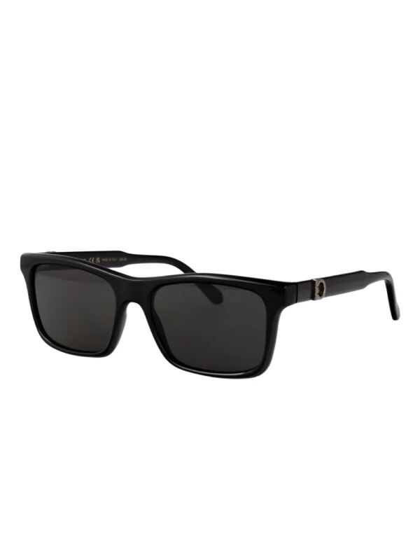 Ferragamo Eyewear Zonnebril met rechthoekig montuur - Zwart