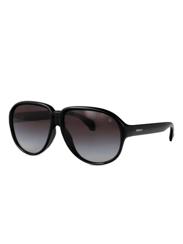 Moncler Eyewear Halcyonne zonnebril met rond montuur - Zwart