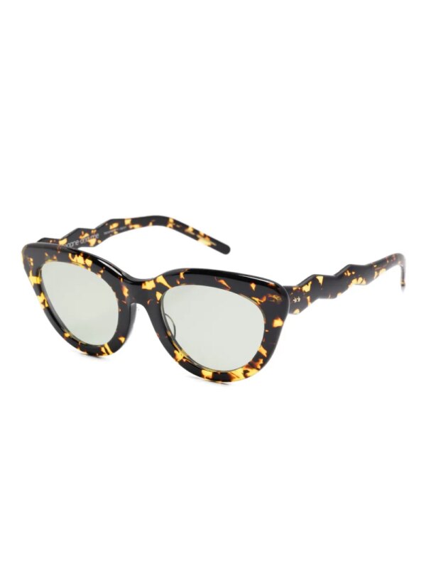 Megane and Me Brook zonnebril met schildpadschild-design - Bruin