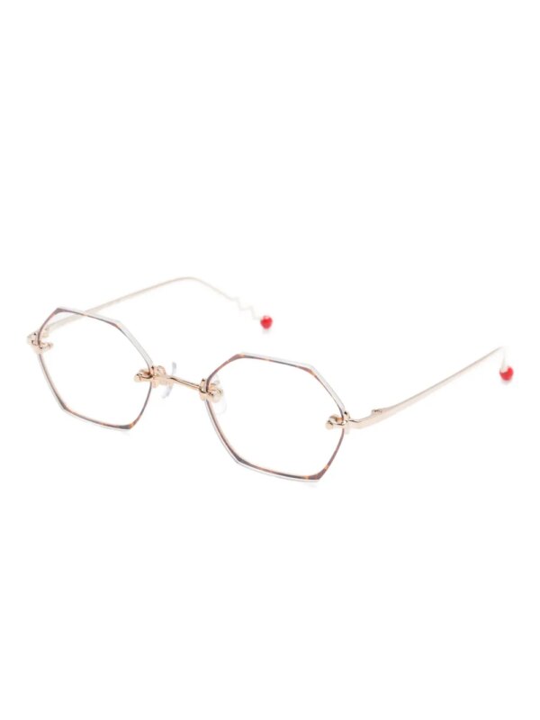 Megane and Me Zonnebril met schildpadschild-design - Goud