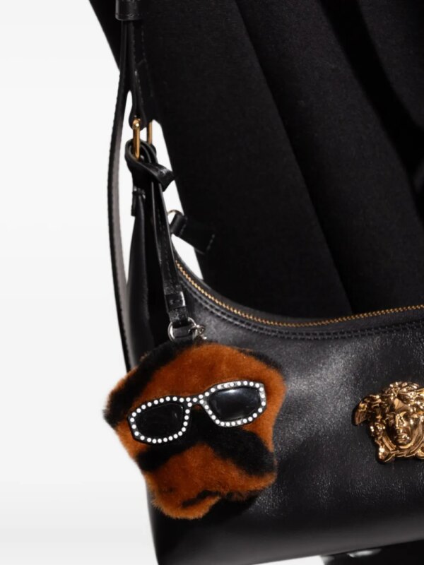 Versace Tassenbedel van imitatiebont - Bruin