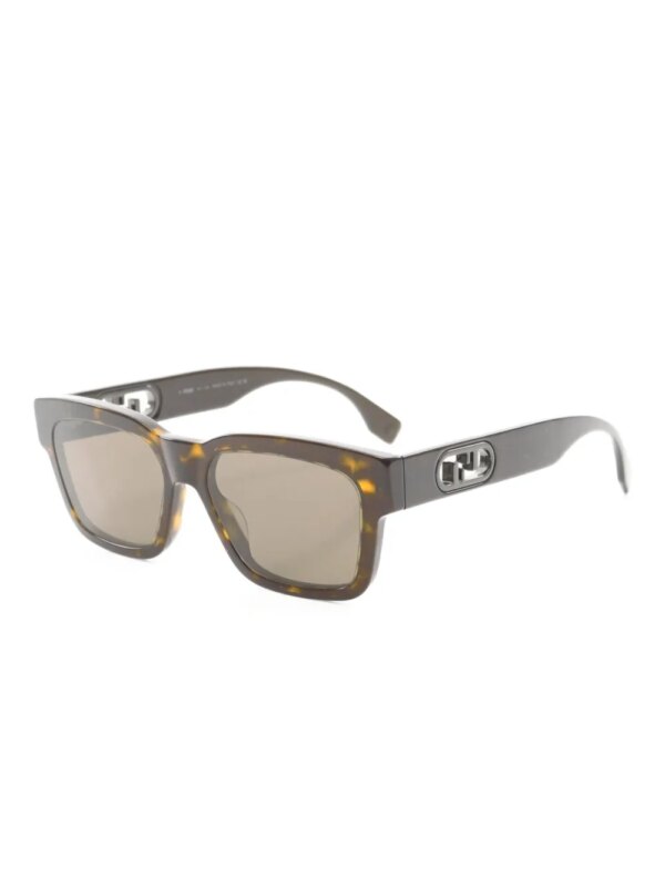 Fendi Pre-Owned 2020s O'Lock zonnebril - Bruin
