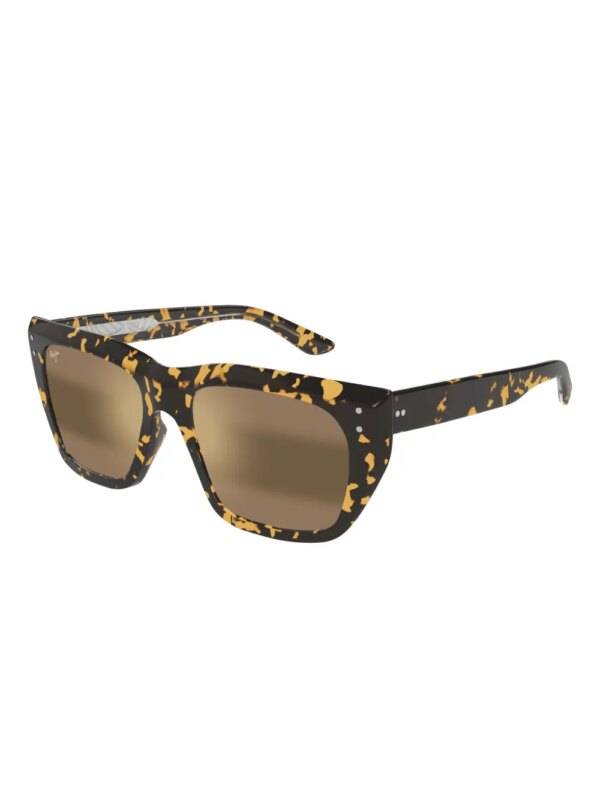 Maui Jim Aloha Lane zonnebril met schildpadschild-design - Zwart