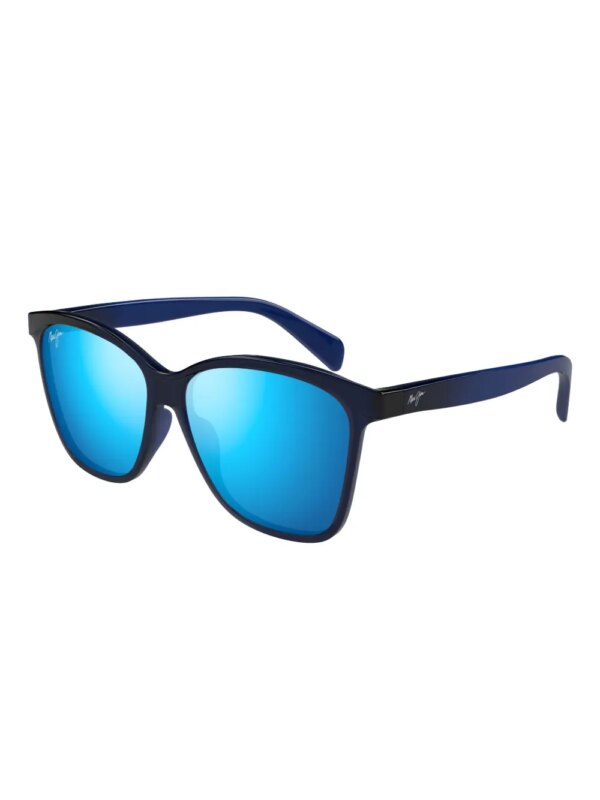 Maui Jim Liquid Sunshine zonnebril met vierkant montuur - Blauw