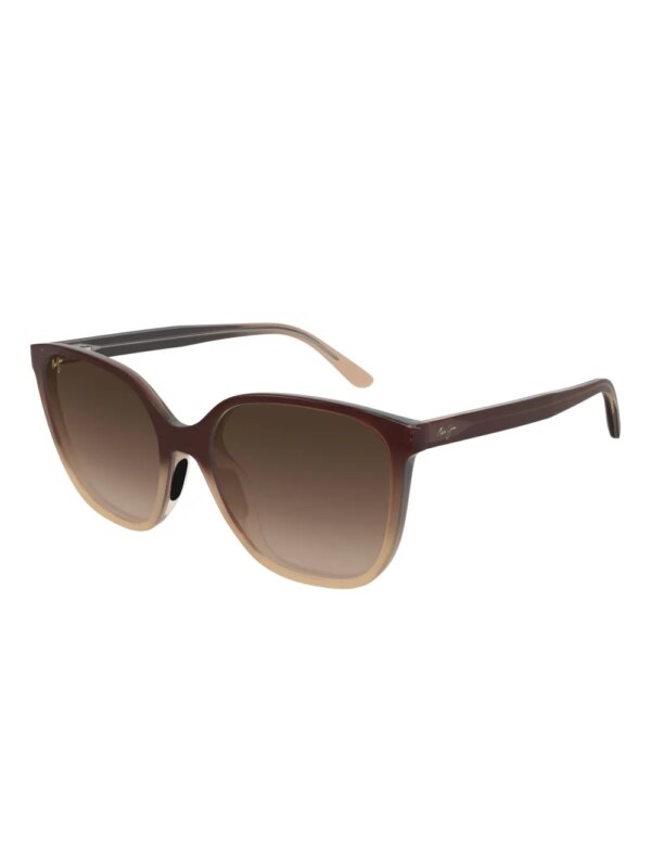 Maui Jim Good Fun zonnebril met vierkant montuur en ombré-effect - Bruin