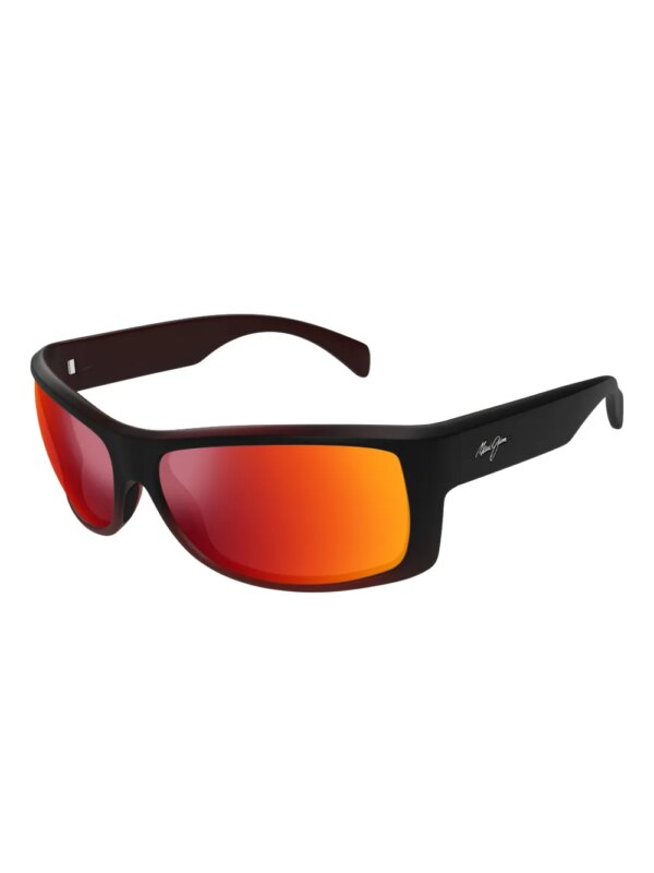 Maui Jim Equator zonnebril met rechthoekig montuur - Zwart