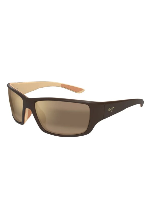 Maui Jim Local Kine zonnebril met rechthoekig montuur - Bruin