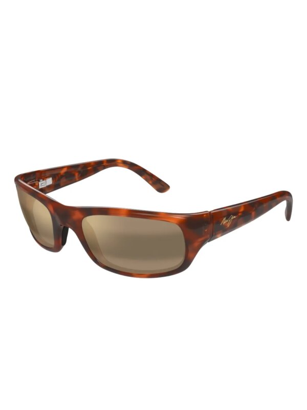 Maui Jim Zonnebril met rechthoekig montuur - Bruin