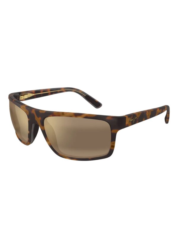 Maui Jim Zonnebril met rechthoekig montuur - Bruin