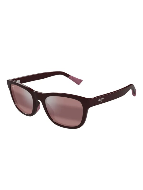 Maui Jim Kāpi'I zonnebril met vierkant montuur - Rood