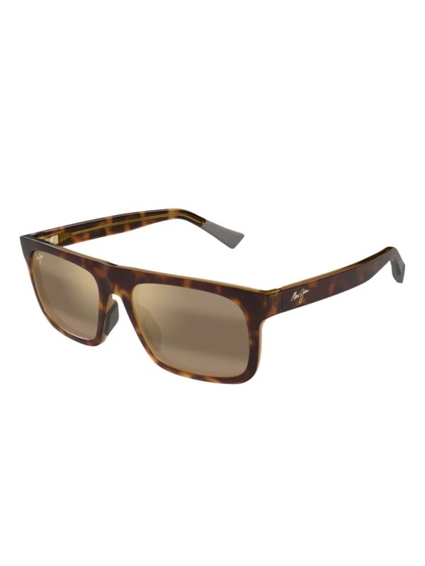 Maui Jim Zonnebril met vierkant montuur - Bruin