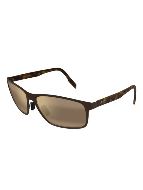 Maui Jim Anemone zonnebril met rechthoekig montuur - Bruin