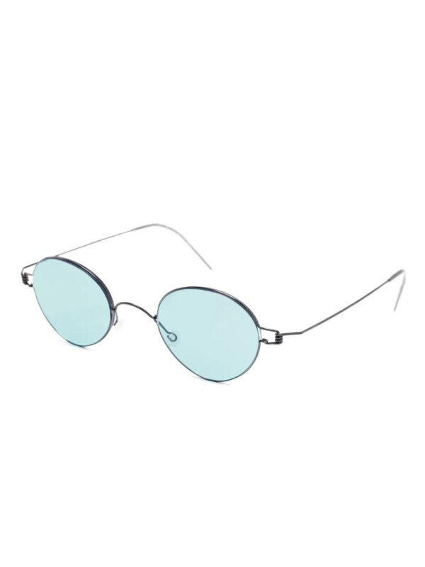 Lindberg 8224 titanium zonnebril met ovalen montuur - Zwart