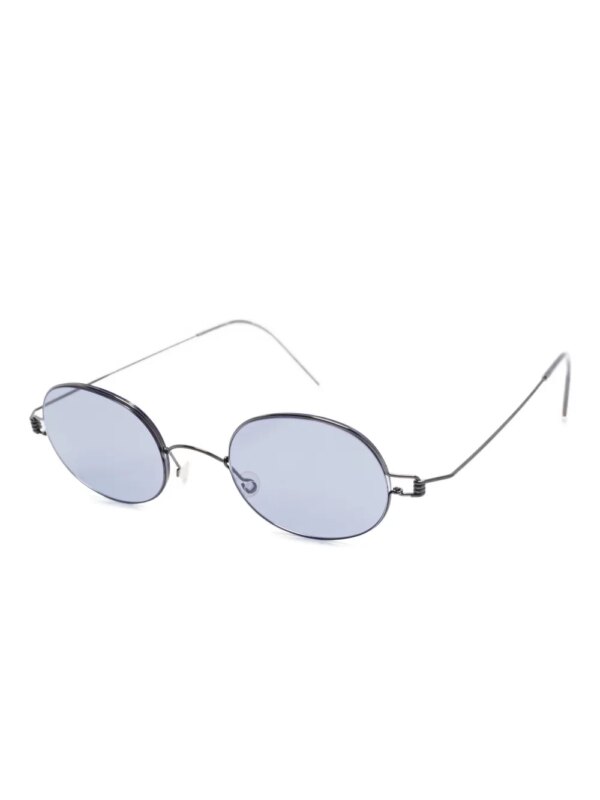 Lindberg 8217 titanium zonnebril met ovalen montuur - Zwart