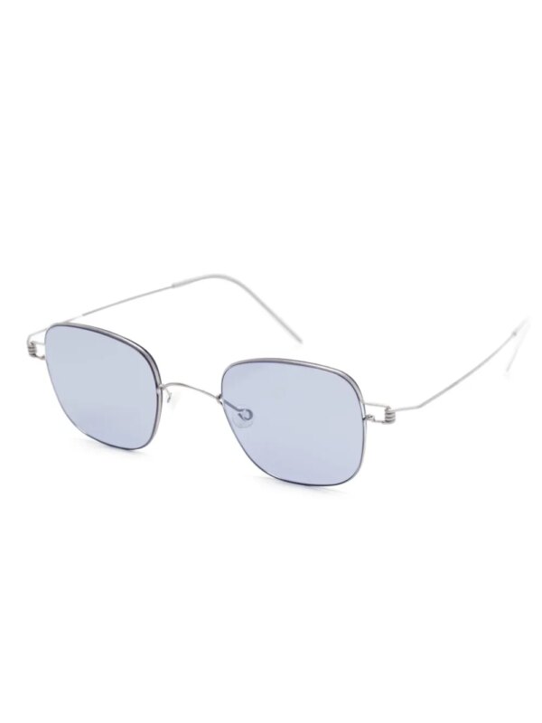 Lindberg 8216 zonnebril met rechthoekig montuur - Grijs