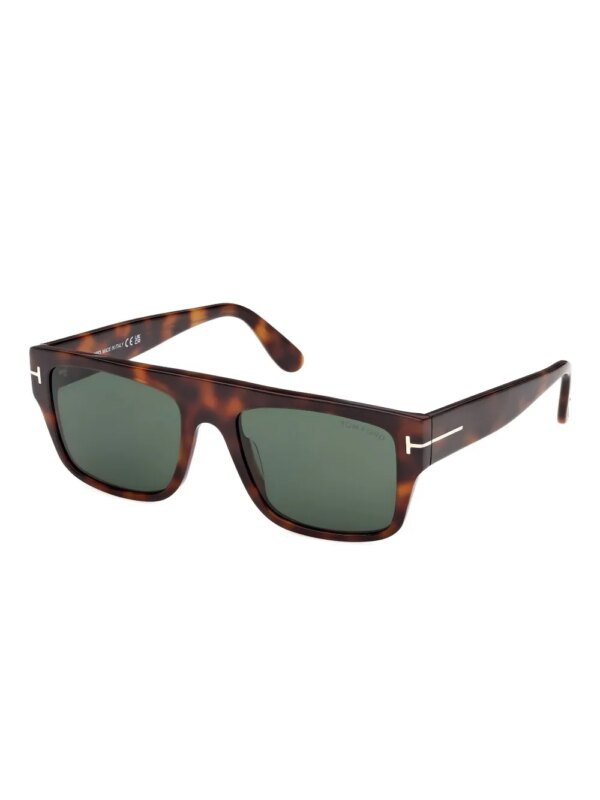 TOM FORD Eyewear Zonnebril met vierkant montuur - Bruin