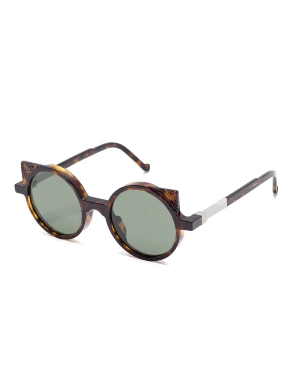 VAVA Eyewear XL0012 zonnebril met rond montuur - Bruin