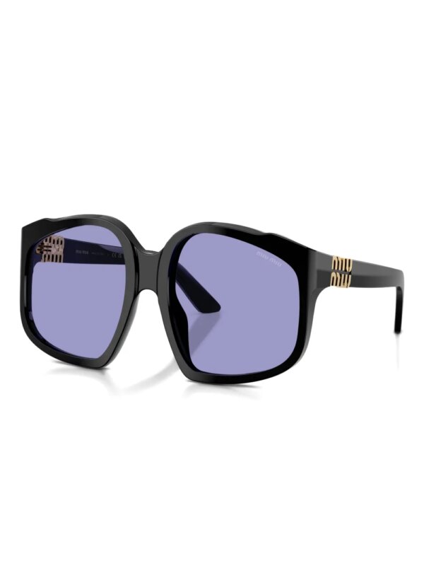 Miu Miu Eyewear Zonnebril met oversized montuur - Zwart