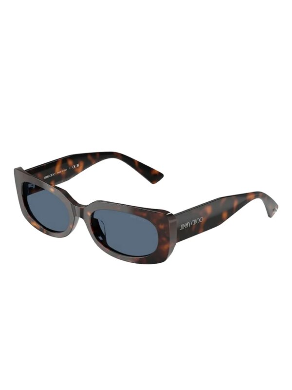 Jimmy Choo Eyewear Zonnebril met rechthoekig montuur - Bruin