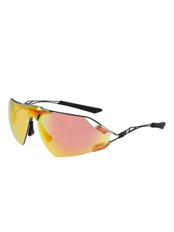 Nike Zonnebril met biker montuur - Zwart