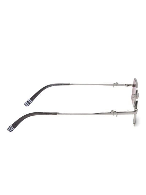 Elleven Kravitz zonnebril met rechthoekig montuur - Zilver