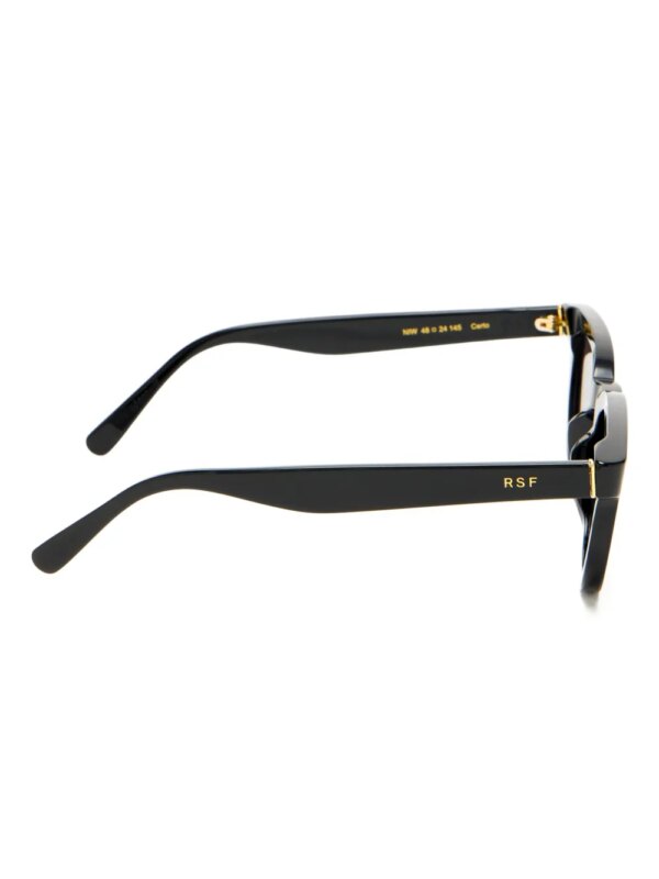 Retrosuperfuture Zonnebril met vierkant montuur - Zwart