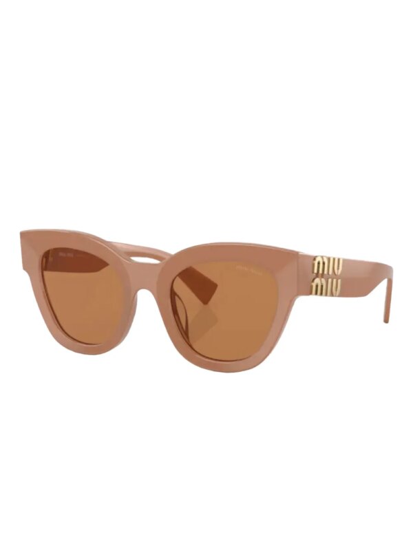 Miu Miu Eyewear Zonnebril met cat-eye montuur - Beige