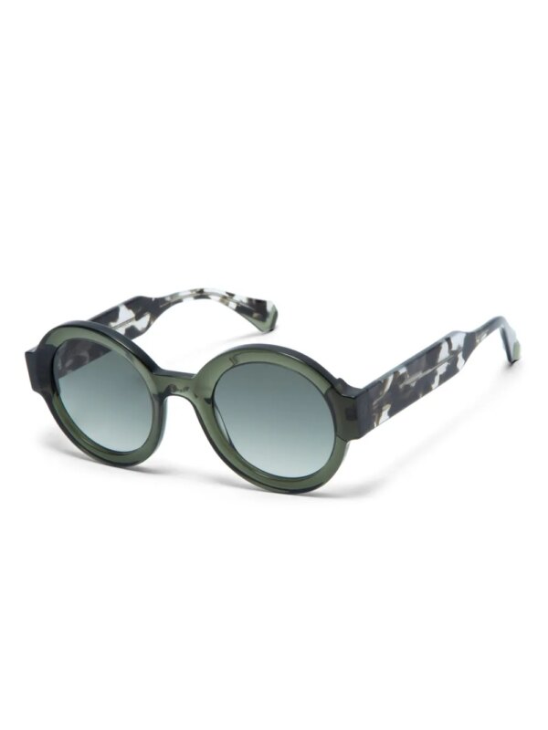 GIGI STUDIOS Laura zonnebril met rond montuur - Groen