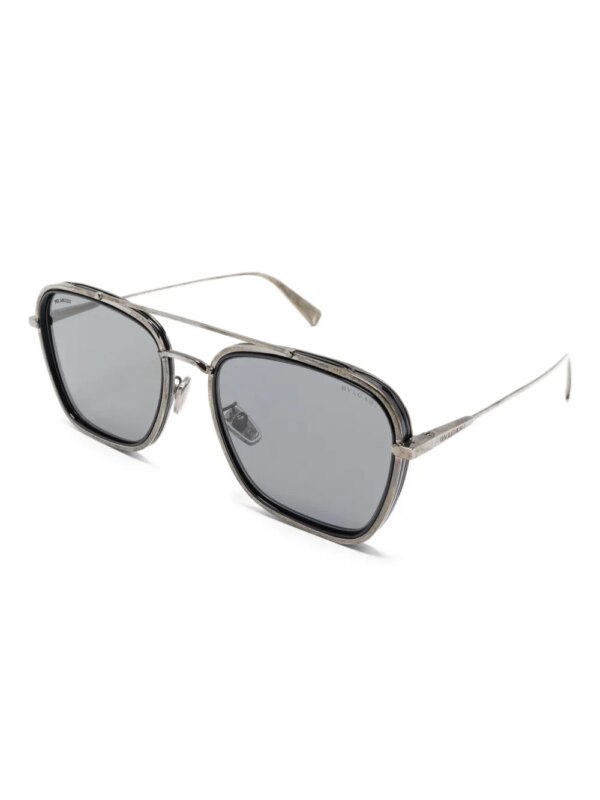 Bvlgari Pre-Owned Zonnebril met piloten montuur - Zilver