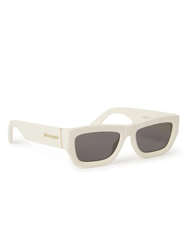 Palm Angels Eyewear Auberry zonnebril met rechthoekig montuur - Wit