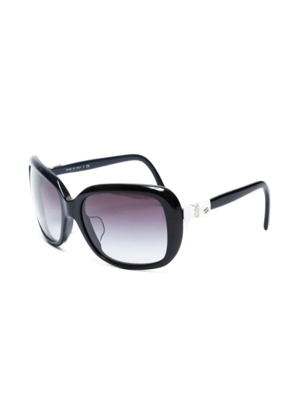 CHANEL Pre-Owned 2000s Ribbon zonnebril - Zwart
