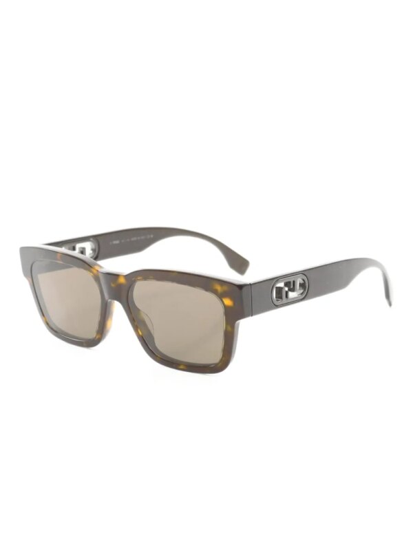 Fendi Pre-Owned 2020 zonnebril met wayfarer montuur - Bruin