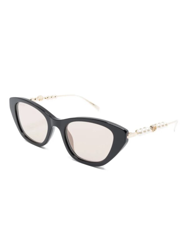 Gucci Eyewear Zonnebril met cat-eye montuur - Zwart