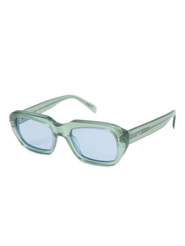 Retrosuperfuture Miles zonnebril met rechthoekig montuur - Blauw