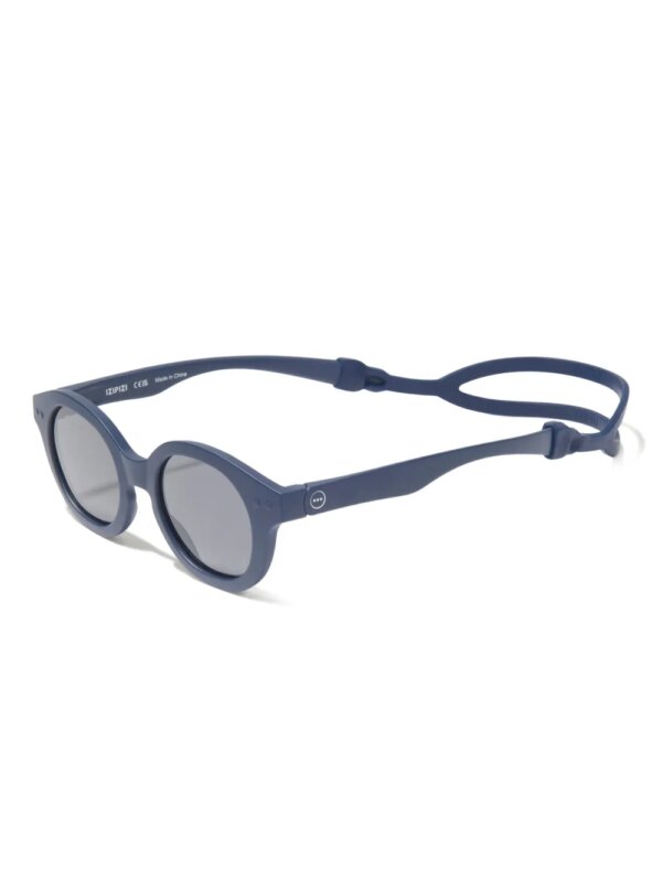 IZIPIZI KIDS #C zonnebril met rond montuur - Blauw