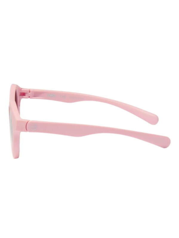 IZIPIZI KIDS Retro zonnebril met rond montuur - Roze