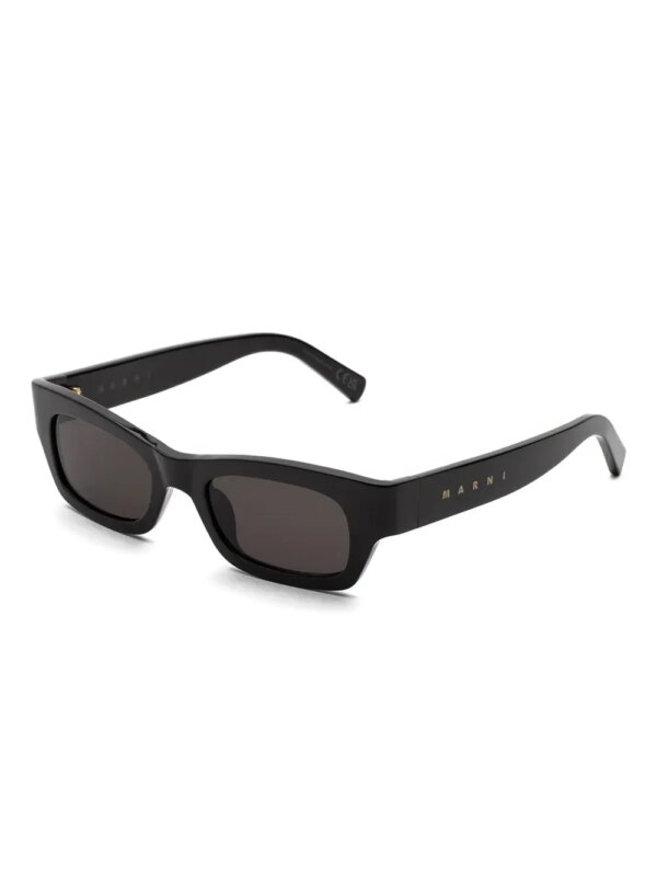 Marni Eyewear Haicli zonnebril met rechthoekig montuur - Zwart