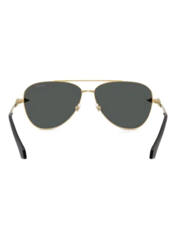 Versace Eyewear Metalen zonnebril verfraaid met Medusa - Goud