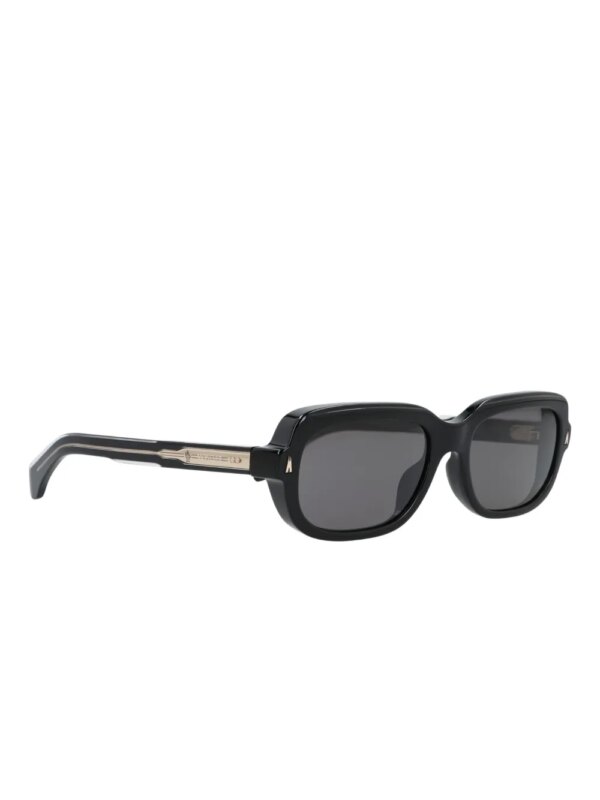 Moncler Eyewear Zonnebril met rechthoekig montuur - Zwart