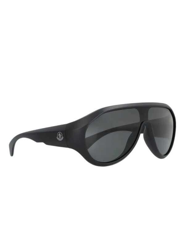 Moncler Eyewear Bombolle zonnebril met ovalen montuur - Zwart