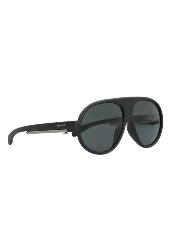 Moncler Eyewear Zonnebril met oversized montuur - Zwart