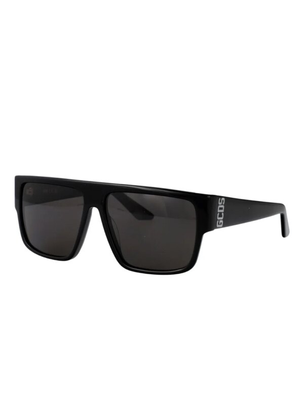GCDS Zonnebril met vierkant montuur - Zwart