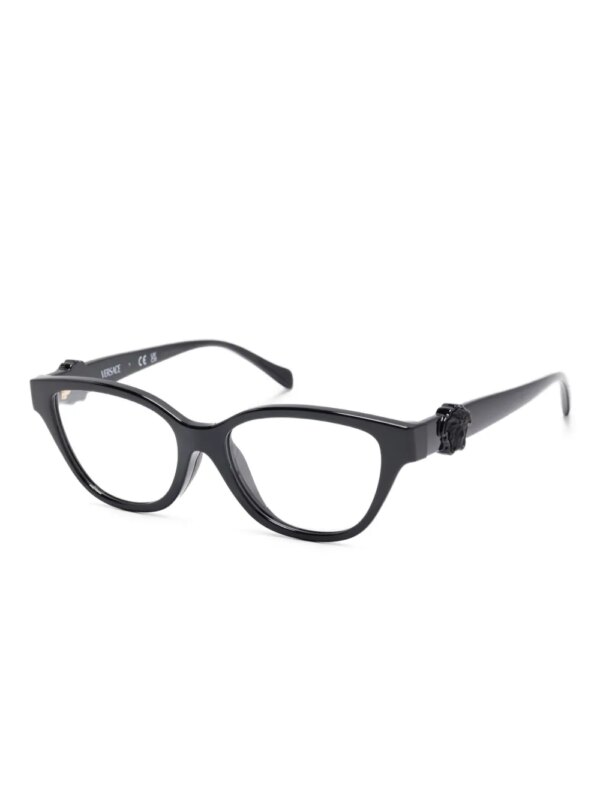 Versace Kids Medusa verfraaide zonnebril met cat-eye montuur - Zwart