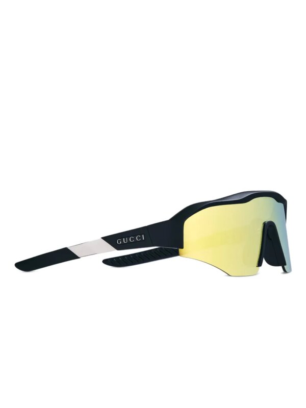 Gucci Eyewear Zonnebril met rechthoekig montuur - Zwart